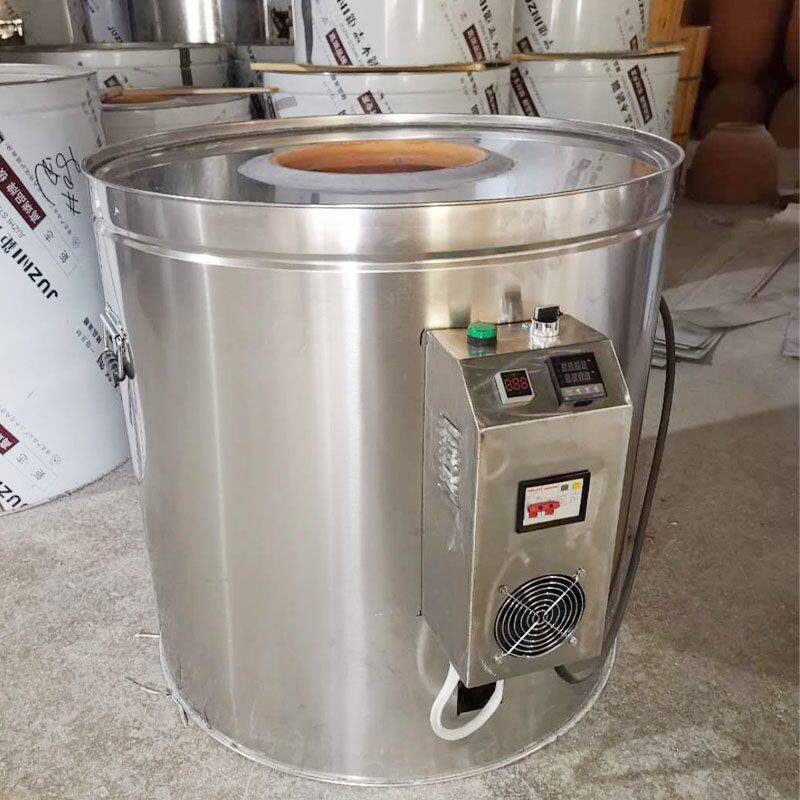 山里人不锈钢烧电烧饼炉子梅干菜锅盔摆摊商用木桶烧电烤饼桶老式