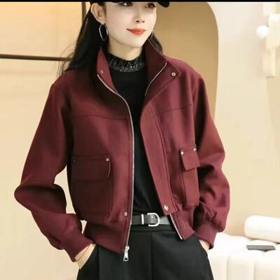 2025春秋季新款女士短外套爆款冲锋衣洋气夹克小个子休闲女装上衣