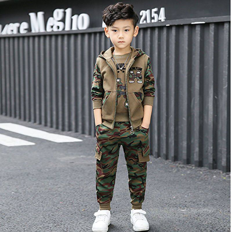 童装2025新款春秋中大童运动童装儿童秋装男女童三件套休闲套装潮