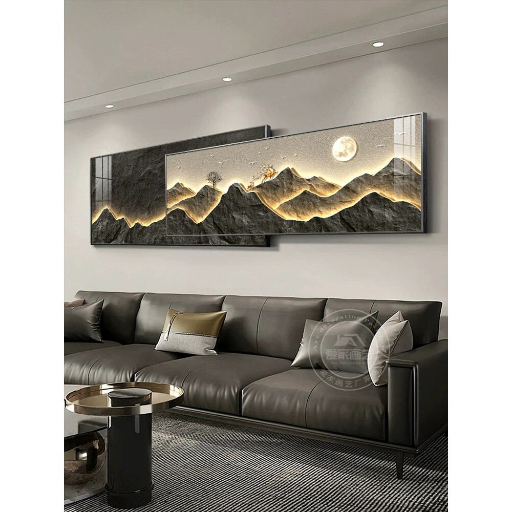 现代简约客厅装饰画沙发背景墙装饰画大厅墙壁画客厅背景墙挂画
