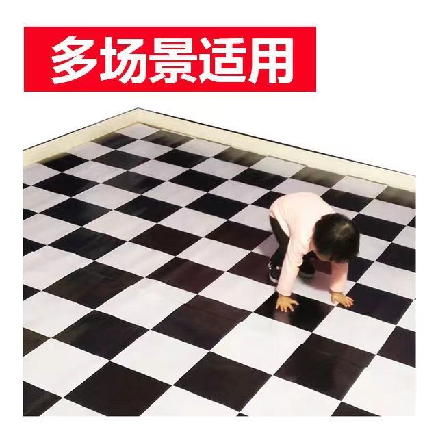 街舞地板垫垫黑白格bboy练垫breakin灰色黑色加厚舞蹈地垫
