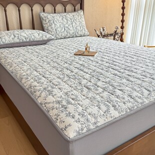 可机洗A类夹棉床笠加厚防滑床单抗菌防螨床垫保护套罩2026四季款