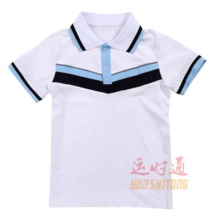【夏装翻领半袖时尚休闲班服学院风夏季】厦门同安区小学生校服白