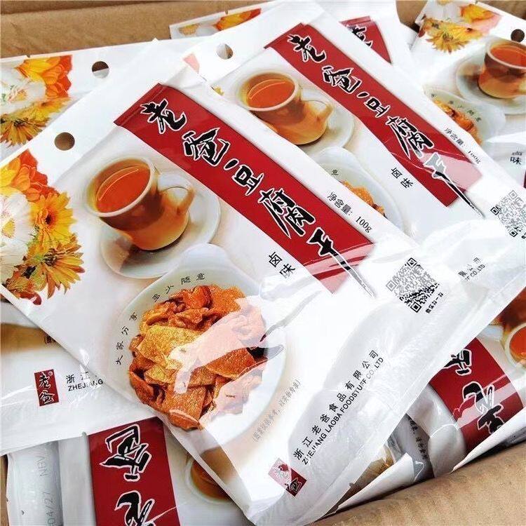新日期好吃不腻12月老爸豆腐干100克卤味五香味薄豆干零食下酒