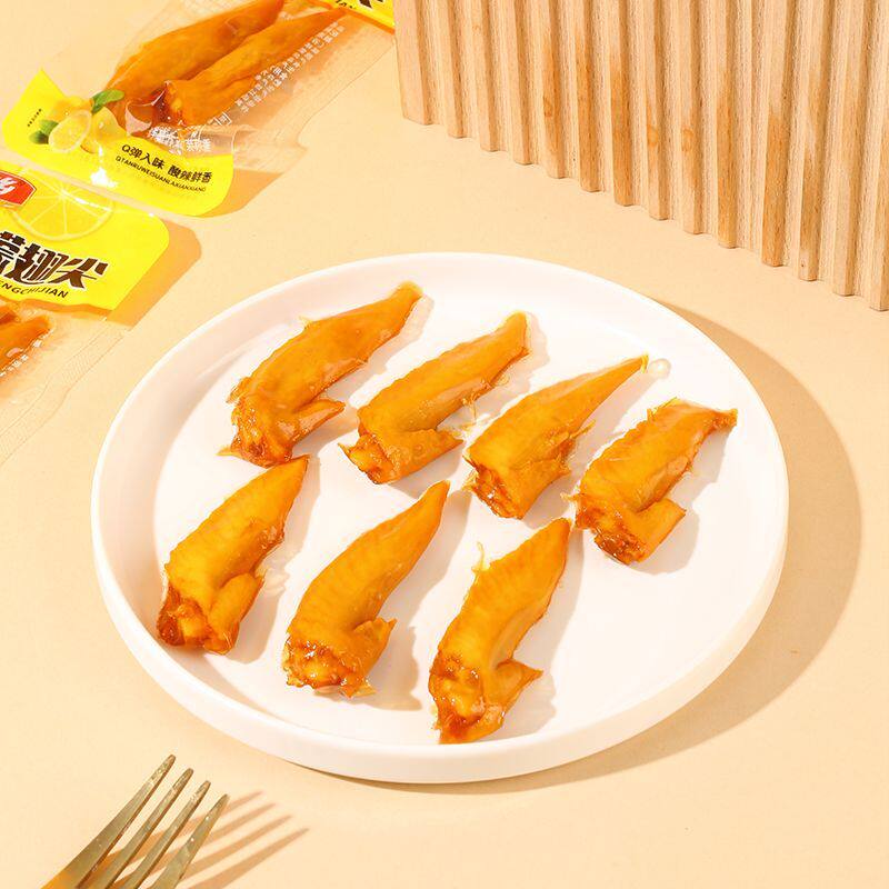 老乡柠檬鸡翅尖酸香辣追剧零食尖网卤味宵夜即食速食休闲小吃
