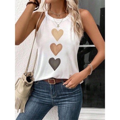 J 94046 Cross-Border Halter Top 挂脖背心 欧美跨境亚马逊