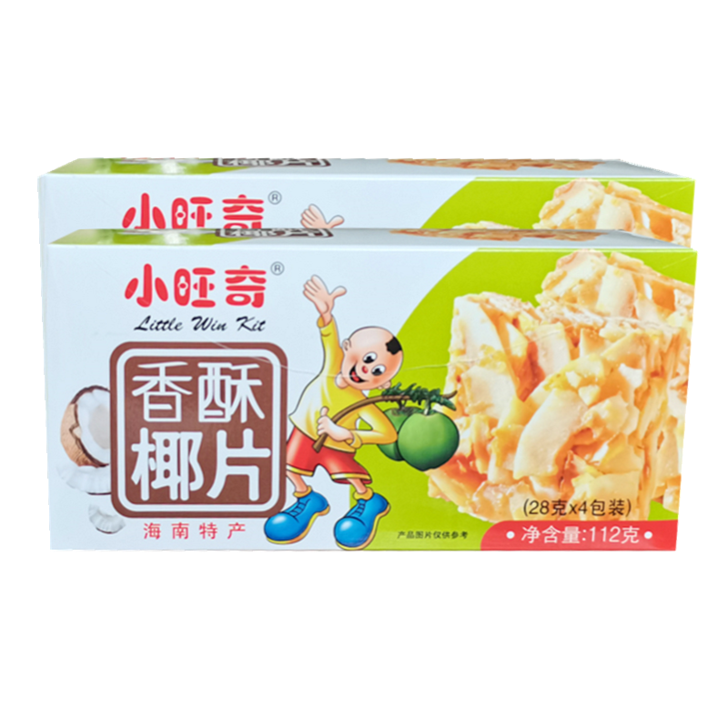 海南特产小旺奇香酥椰片112g 兴隆特产休闲零食香酥椰片 三亚小吃