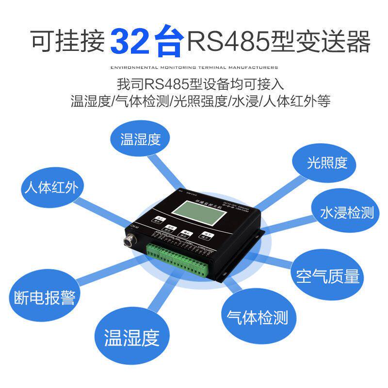 机房环境监控主机温湿度监测断电漏水烟雾红外线远程安防报警系统