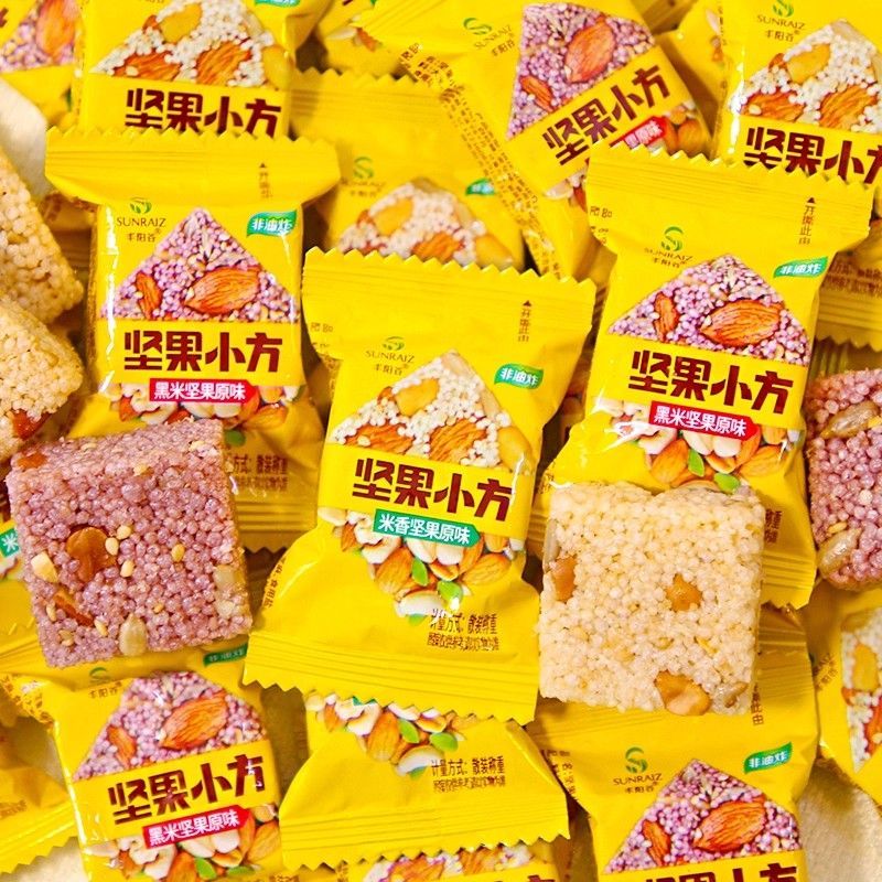 丰阳谷坚果小方瓜子仁黑米酥食品小米酥独立包装芝麻花生方块酥