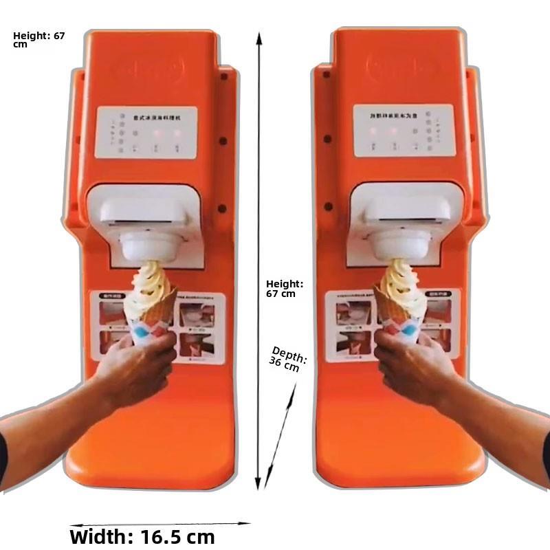 迷你小型便携式冰淇淋商用机器 保格利台式桌面摆摊网红机器