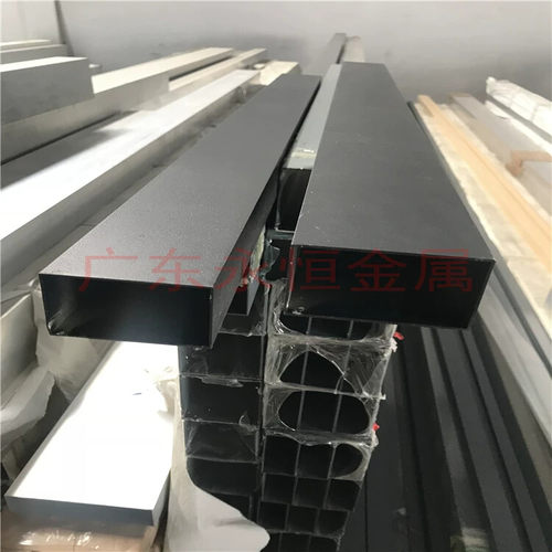 铝合金黑色方管氧化银色铝方通仿木纹正方形铝方管型材花纹铝方管