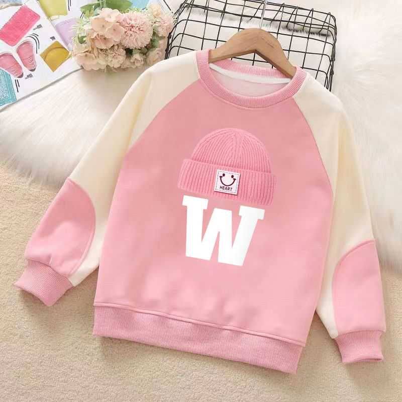 女童卫衣春秋2024新款女孩长袖上衣秋季洋气童装薄款儿童拼接秋装