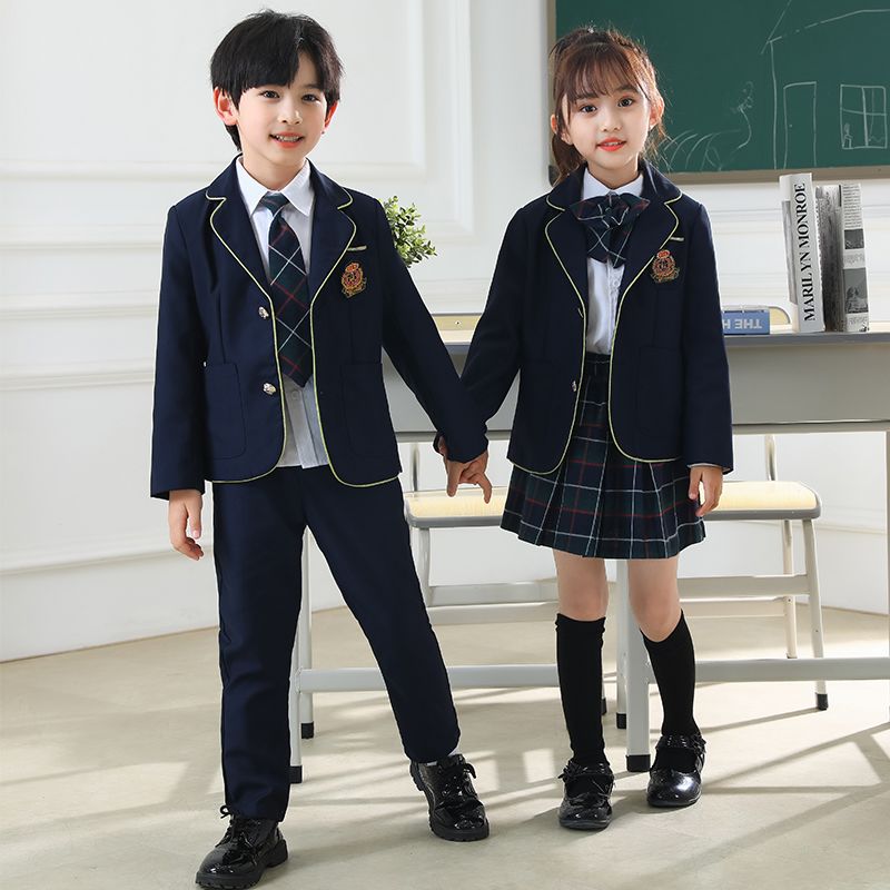 小学生校服学院风幼儿园园服三件套春秋套装儿童英伦风班服毕业服