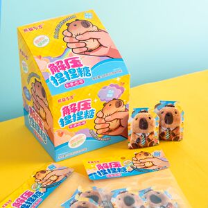 网红蜂蜜膏正宗咀嚼音女生零食软糖挤着吃拉丝捏捏糖