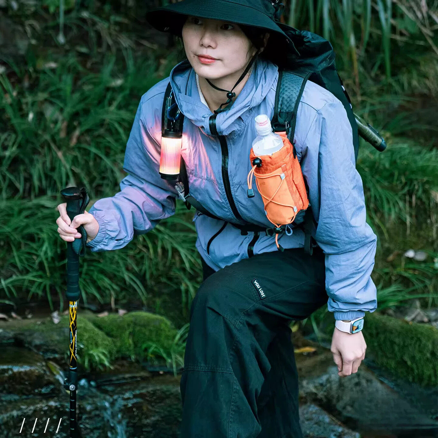 户外肩带挂包背包拓展改造配件爬山水壶附件包登山神器八件套