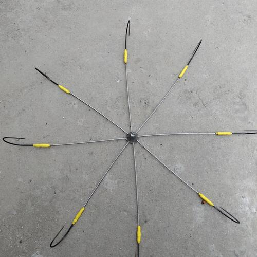 软体可视锚钩子八爪盘钩原装纯手工短款组合成品全套大盘锚钩大全