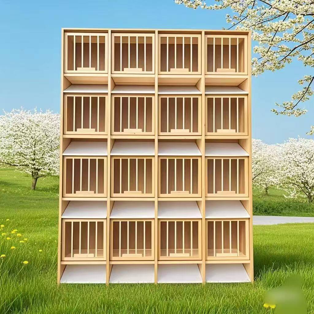 鸽舍实木组合巢箱赛鸽子笼木质用具大号配对笼实木信鸽调节鸽笼