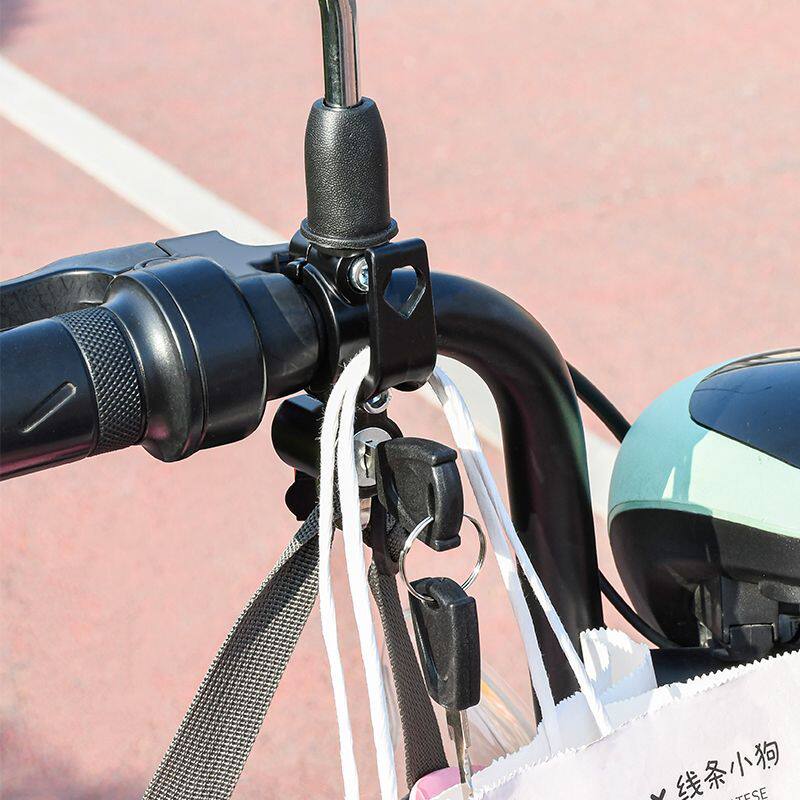 前置摩托车防盗挂钩后视镜固定底座多功能电动车挂钩头盔锁电瓶车