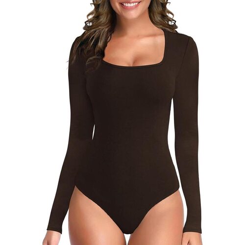 Z 20327 Leopard Print Long Sleeve Bodysuit 豹纹连体衣
