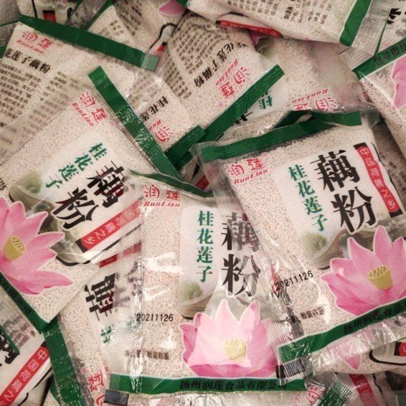 三斤包邮扬州宝应润莲红枣莲子速溶羹早餐小袋装藕粉散装称重500g