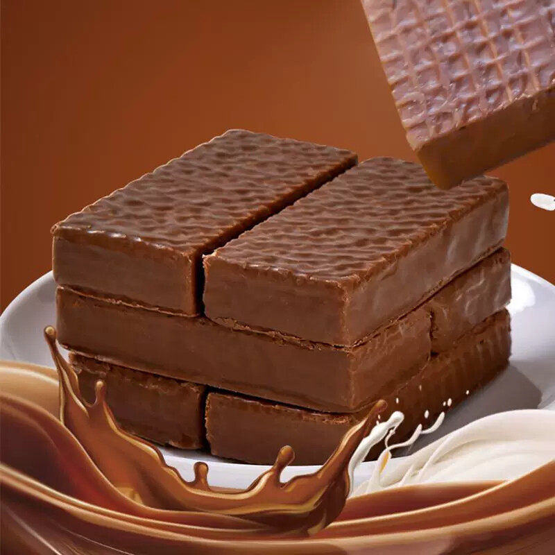 大奶牛巧克力威化饼干夹心俄罗斯风味散装牛奶休闲下午茶小零食