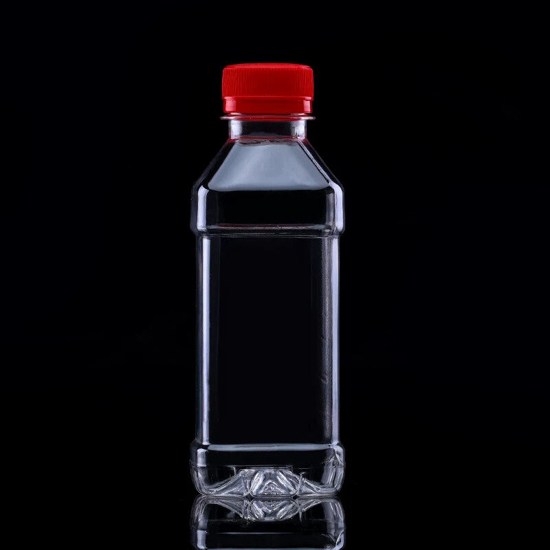 食品级方形塑胶瓶透明方型饮料瓶 商用500毫升方瓶密封防潮可重复