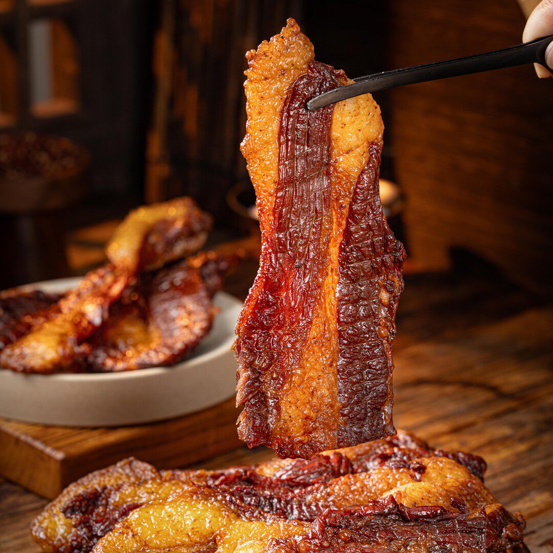 肥瘦牛胸口内蒙古传统特产正宗碳烤风干牛肉干 开袋即食解馋