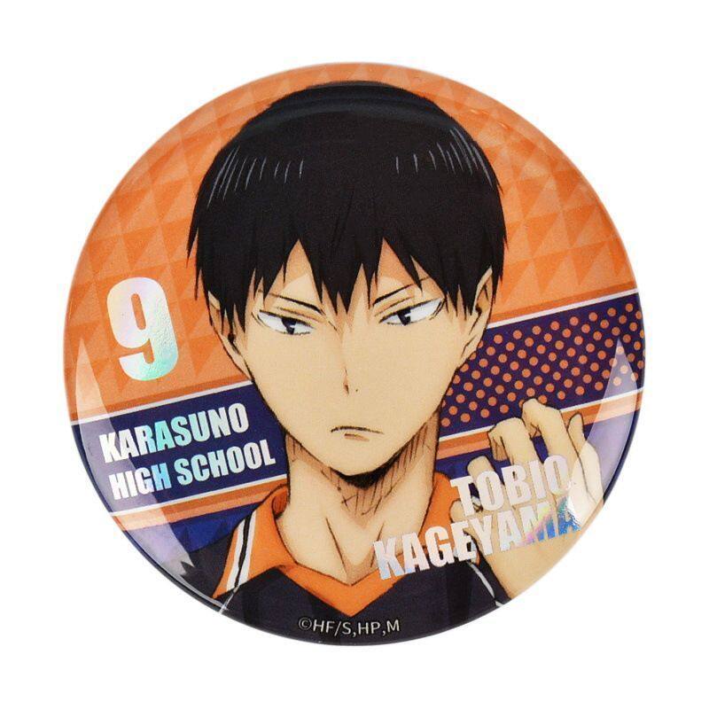 排球少年周边吧唧亮面镭射徽章日向翔阳影山飞雄研磨自制