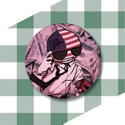 countryhumans国拟五常ch瓷痛包装饰挂件礼物马口铁胸针徽章吧唧