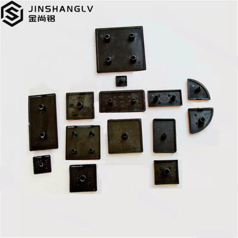 欧标工业铝型材封口塑料封板端面盖板封口片铝型材堵头铝型材配件
