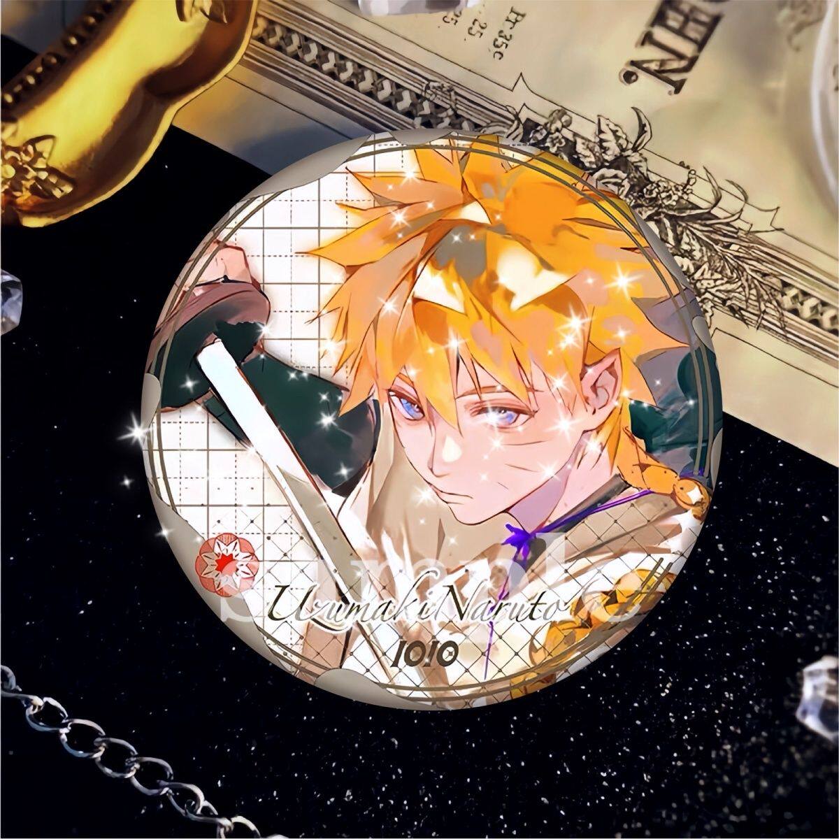 火影忍者周边同人徽章动漫吧唧自制鸣人佐助谷子二次元马口铁胸针