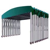 户外大排档雨棚活动伸缩式 雨篷停车遮阳蓬移动推拉帐篷夜市推拉棚