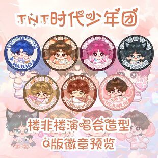 时代少年团楼非楼演唱会Q版徽章-马嘉祺丁程鑫宋亚轩饭制亮膜