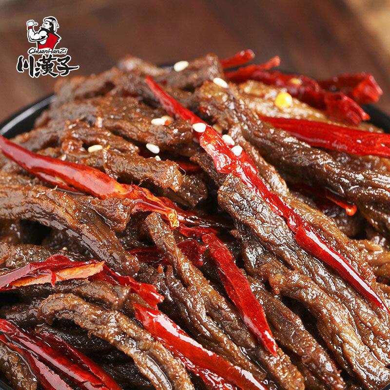 川汉子冷吃牛肉麻辣牛肉100g袋装零食熟食小吃下酒菜四川特产
