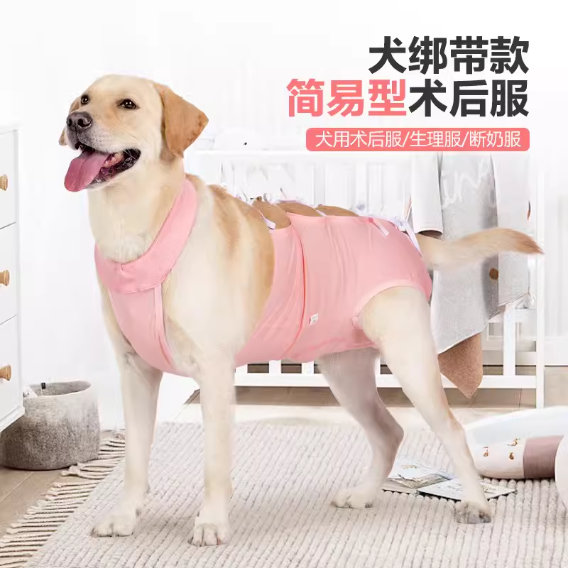 狗狗手术后衣服新款狗狗绝育服绑带简易穿脱透气防舔伤口断奶高弹