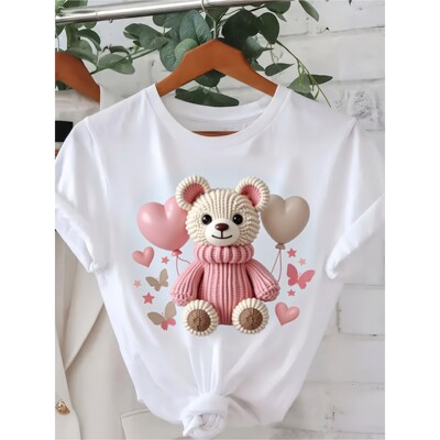 V 22961 Fashion Print Summer T Shirt 印花短袖T恤 跨境欧美外
