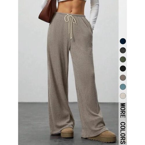 High Waist Comfortable Wide Leg Casual Pants Versatile