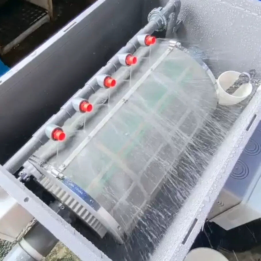 第四代芯片双切全自动反冲洗转鼓微滤机鱼池鱼缸周转箱过滤可户外