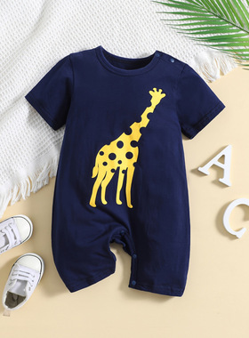 S 15849 Newborn Summer Thin Romper 儿夏季薄款连体衣