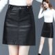 秋冬包臀裙 洋气修身 皮裙女士半身裙进口海宁中腰直筒新款 一步韩版