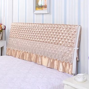 木头硬板床头套罩软包靠垫1米5防尘罩床头罩2024新款 高档高级感