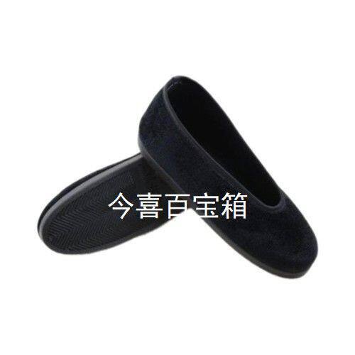 低帮鞋女鞋单鞋平底鞋尖脚鞋三寸老年奶小脚老太太鞋老人
