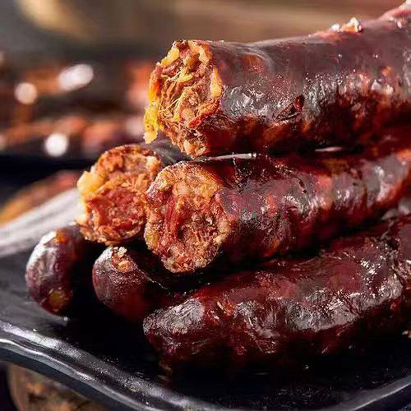 贵州农家土香肠风味风干肠肉速食即食零食品腊肠火腿肠香肠下酒菜