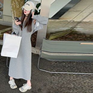 女童2025春秋短款运动卫衣帽衫外套百搭套装长款吊带连衣裙套装