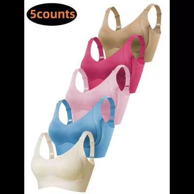 5Counts Women's Wires Bra Set Comfortable Seams