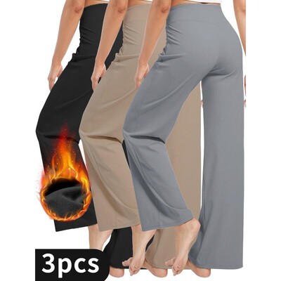 M 68200 Flared Wide Leg High Waist Yoga Pants 微喇高腰瑜伽裤