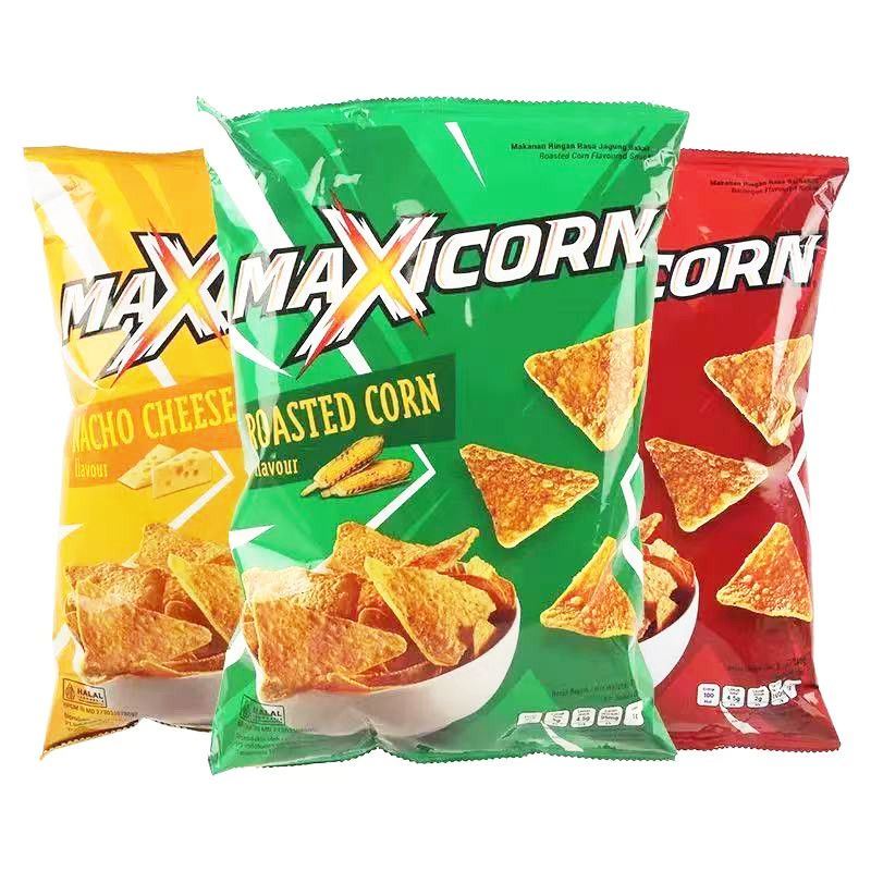印尼进口Maxicorn麦克西印利多滋玉米片膨化食品140g50g清仓特价