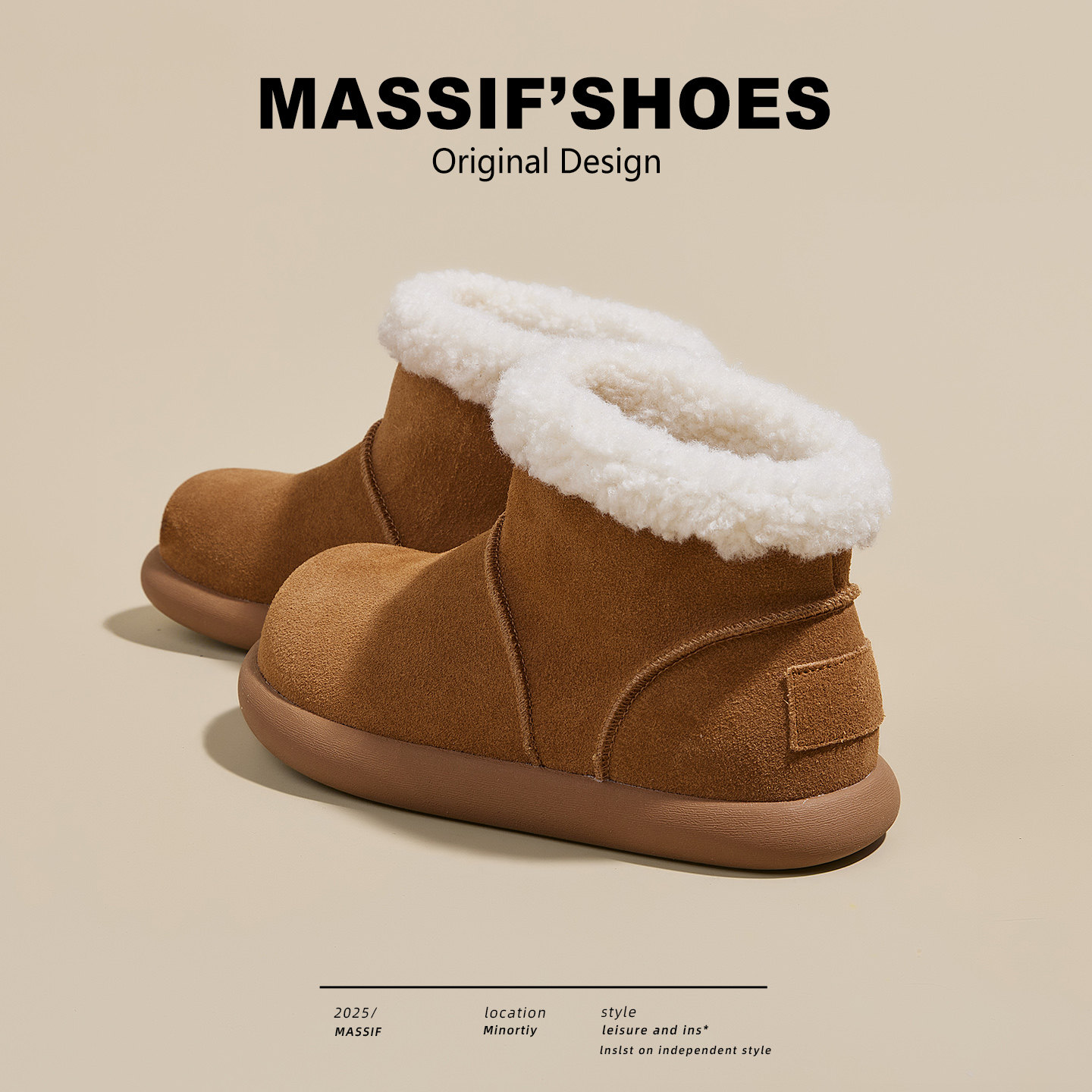 加绒勃肯短靴女桑坡雪地靴