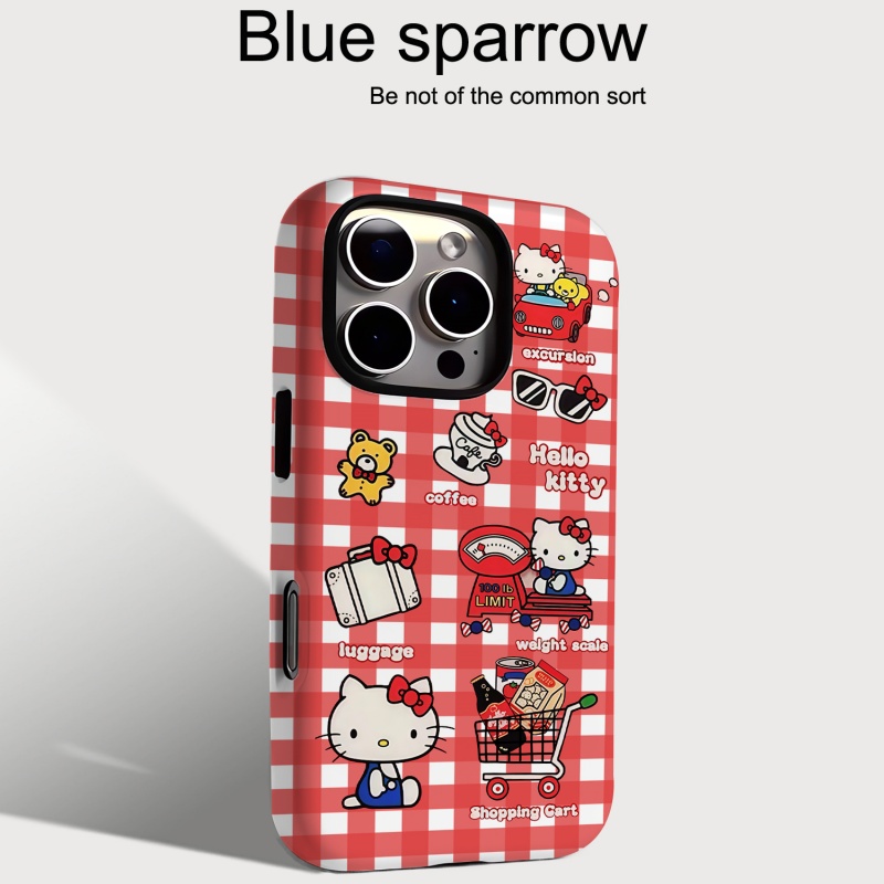 红格购物车KT猫二合一菲林手机壳