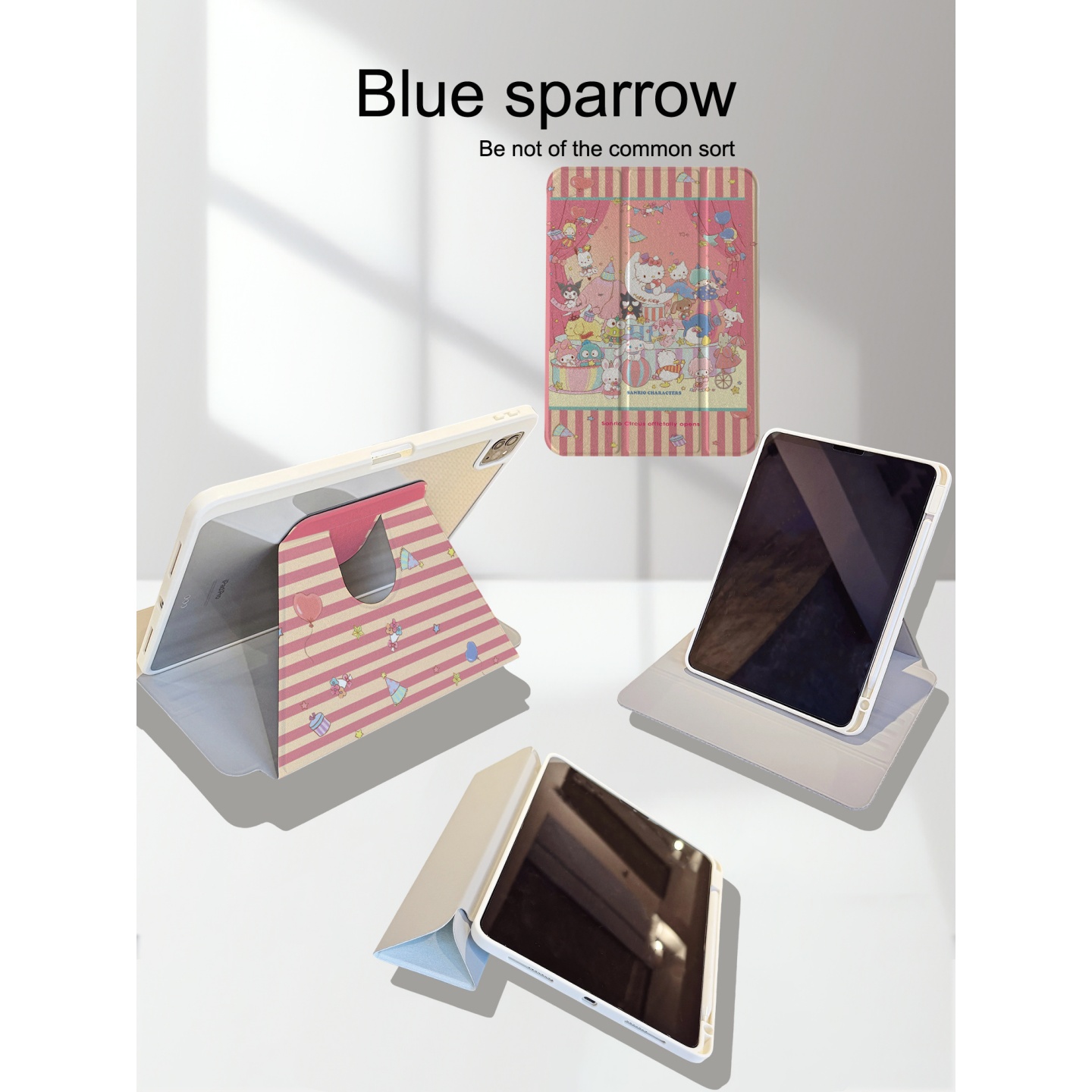 卡通马戏团360旋转平板保护壳